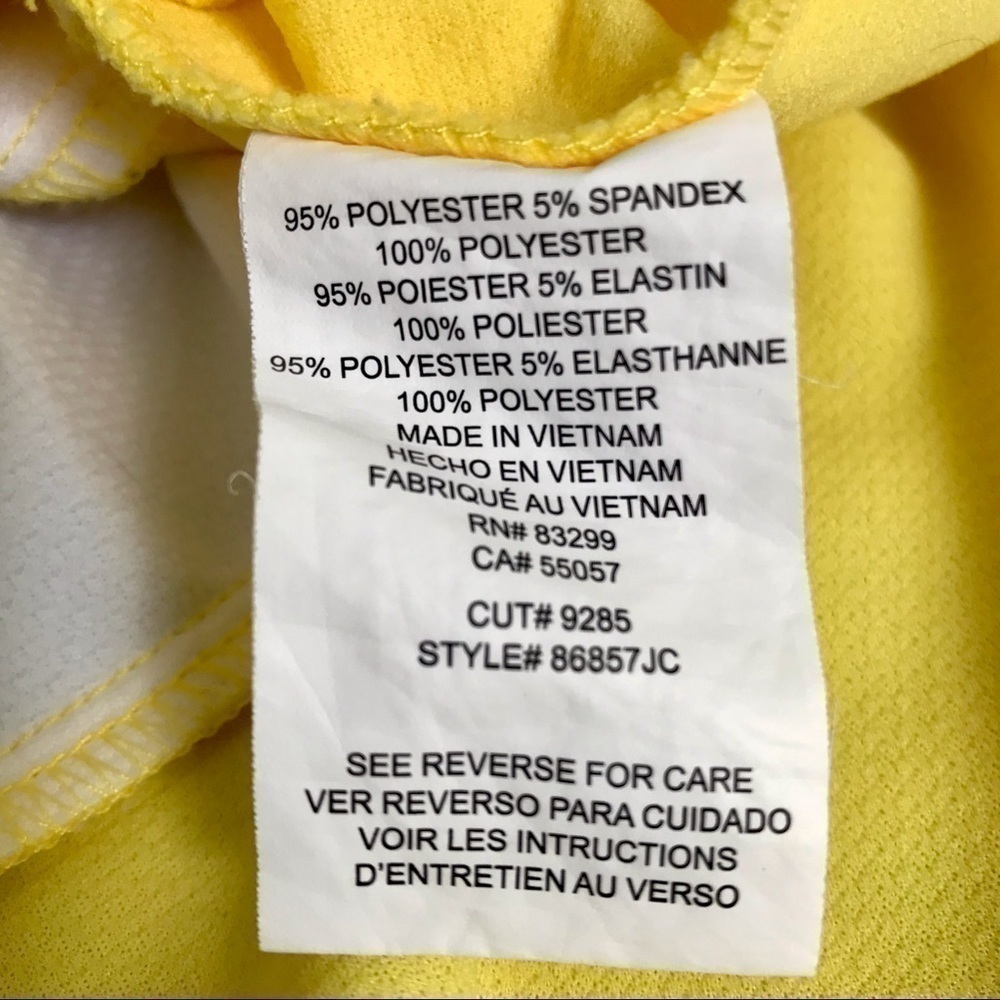 Tiani B Retro Rockabilly Yellow White Striped Pleated Dress Zipper Vintage 4 - Picture 14 of 14